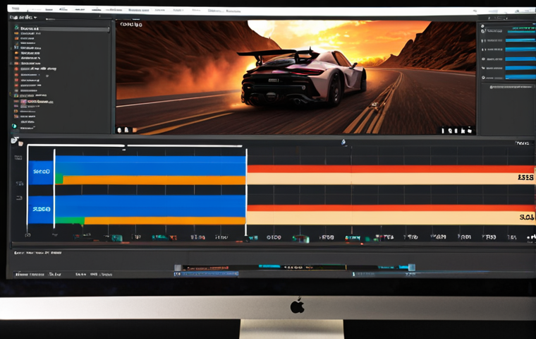 ** A computer setup showcasing a blazing-fast M.2 NVMe SSD in action. Focus on visuals that suggest speed and efficiency, such as fast-loading software (Adobe Premiere, a game). Perhaps a split screen showing the difference in loading times compared to an older system. Add Spanish elements like a popular Spanish brand in the background.
**