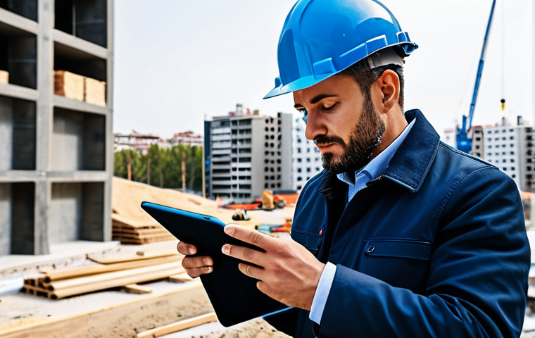 **Prompt:** A professional architect, fully clothed in a modest business casual outfit, reviewing blueprints on a tablet at a construction site in Madrid, Spain. Safe for work, appropriate content, perfect anatomy, natural pose, professional setting, well-formed hands, proper finger count, natural body proportions, high quality.