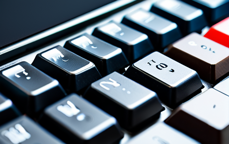 RGB 조명 키보드와 일반 키보드 비교 - Standard Keyboard - Professional Workspace**

*   **Subject:** A clean, minimalist standard keyboard...