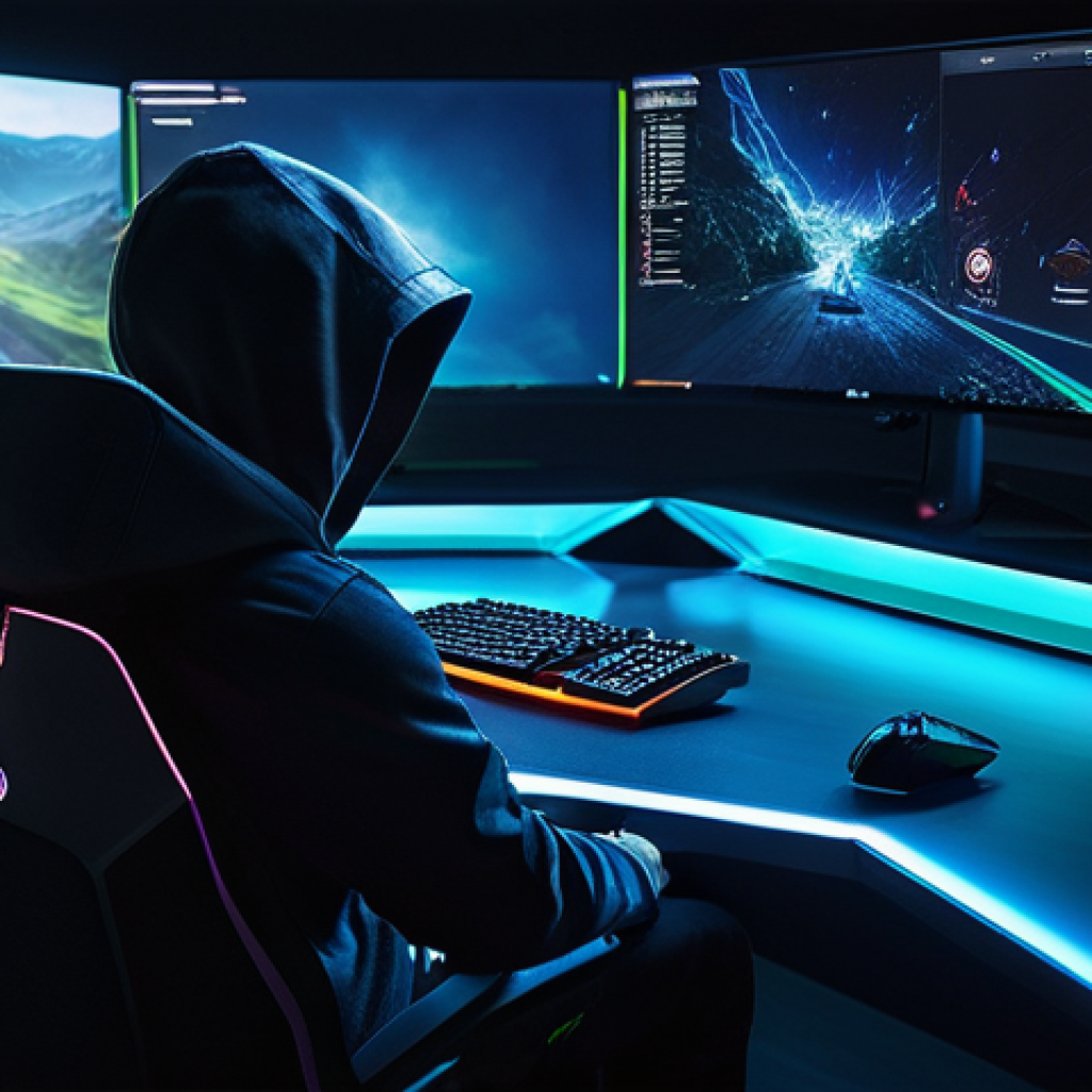 RTX 40 시리즈와 RX 7000 시리즈 비교 - **Prompt 1: "Ultimate Gaming Immersion"**
"A male gamer, aged 18-25, wearing a stylish, casual h...