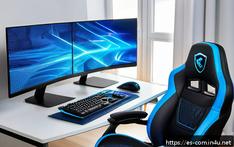 컴퓨터 성능 테스트 소프트웨어 추천 - A modern home office setup featuring a sleek desktop computer with multiple monitors displaying real...